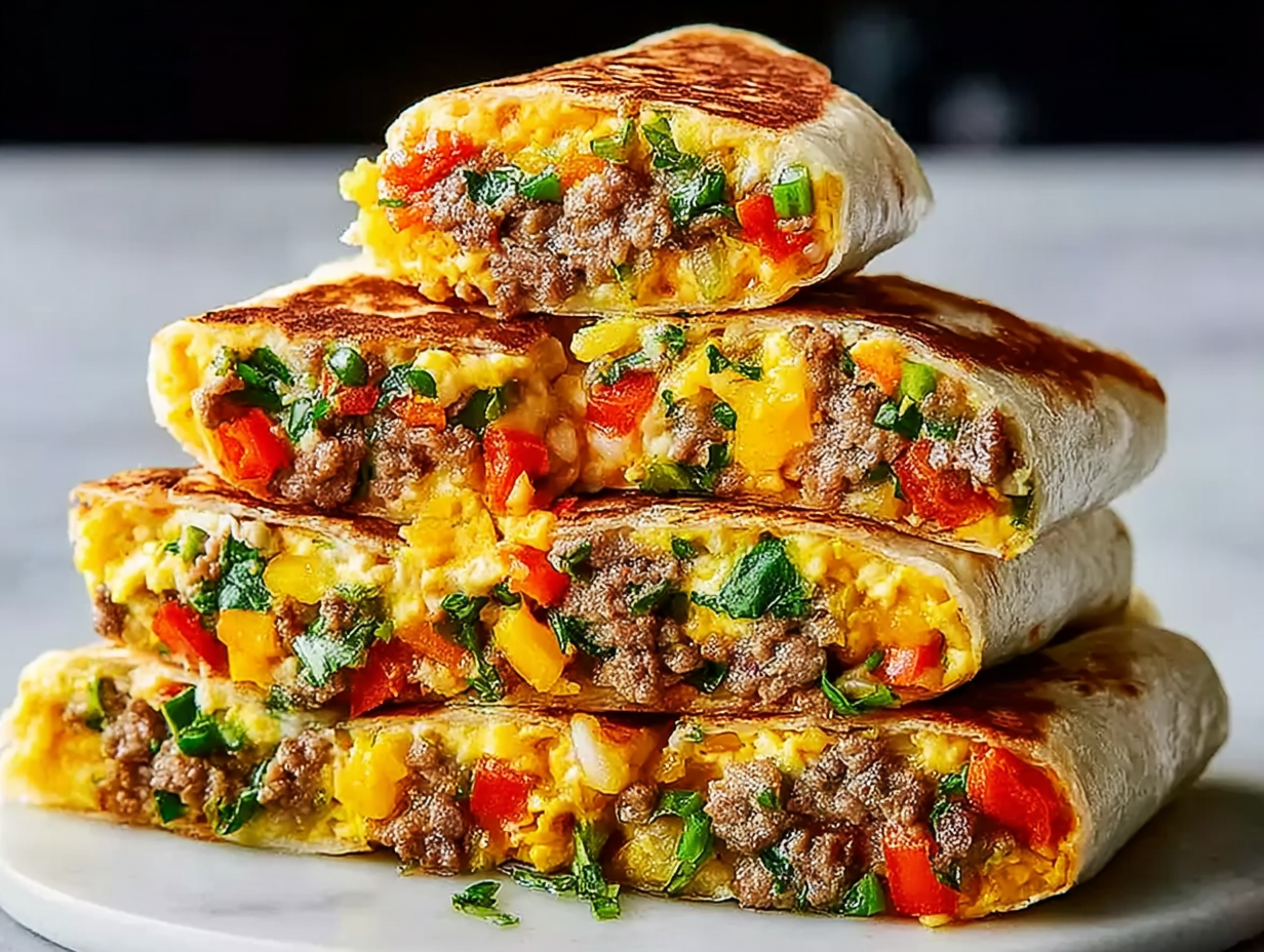 Protein-Packed Breakfast Burritos Ready to Freeze & Reheat
