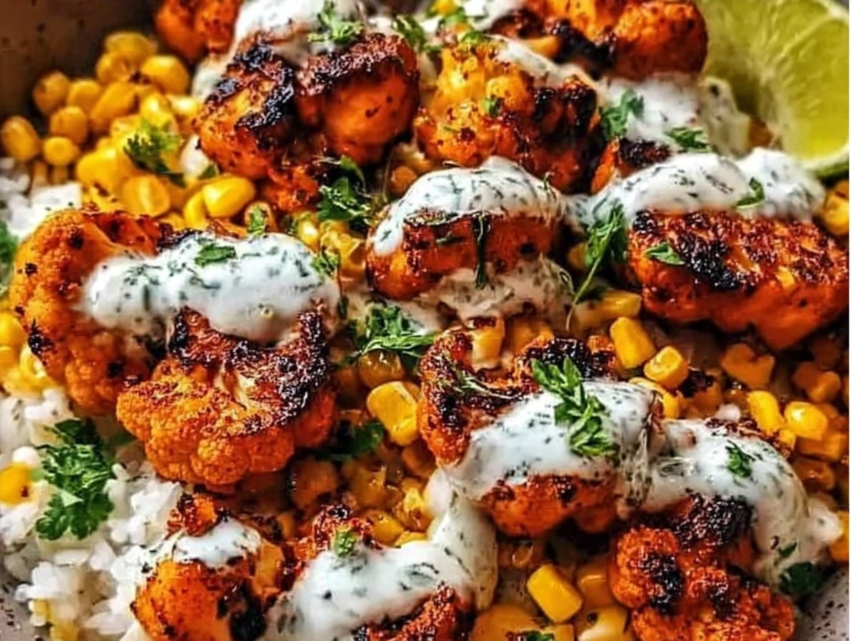 Street Corn Chicken Rice Bowl